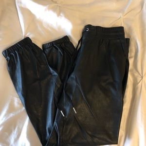 n:PHILANTHROPY Pants - N:philanthropy faux leather joggers small n:PHILANTHROPY Pants - N:philanthropy faux leather joggers small